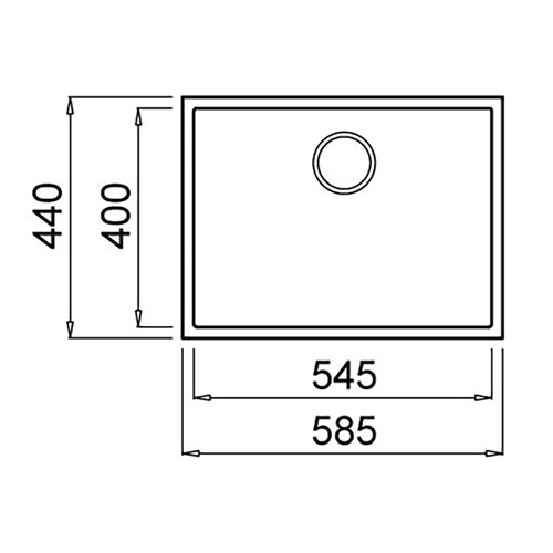 Elleci Quadra Alu Granite | Undermount Bowl